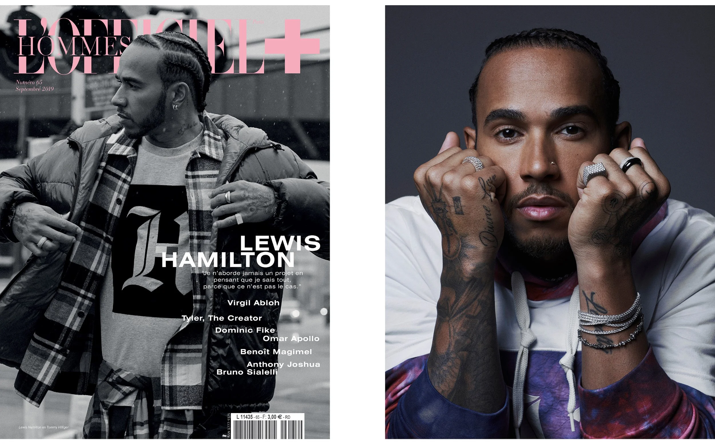 LEWIS HAMILTON X TOMMY HILFIGER for L'OFFICIEL HOMMES