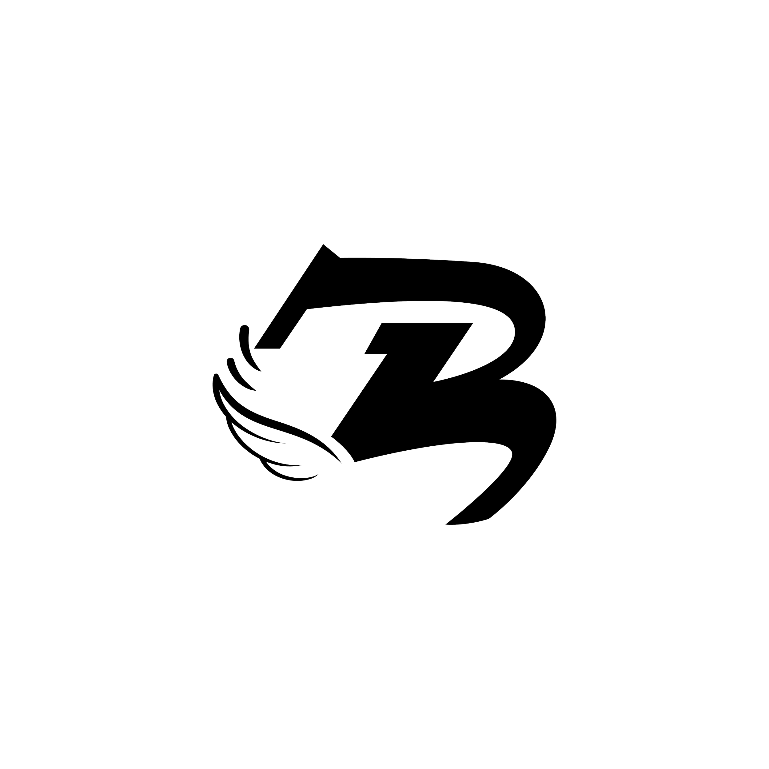 Black background with white outlined 3D-style logo featuring a stylized number 3 with an upward arrow and curved lines.