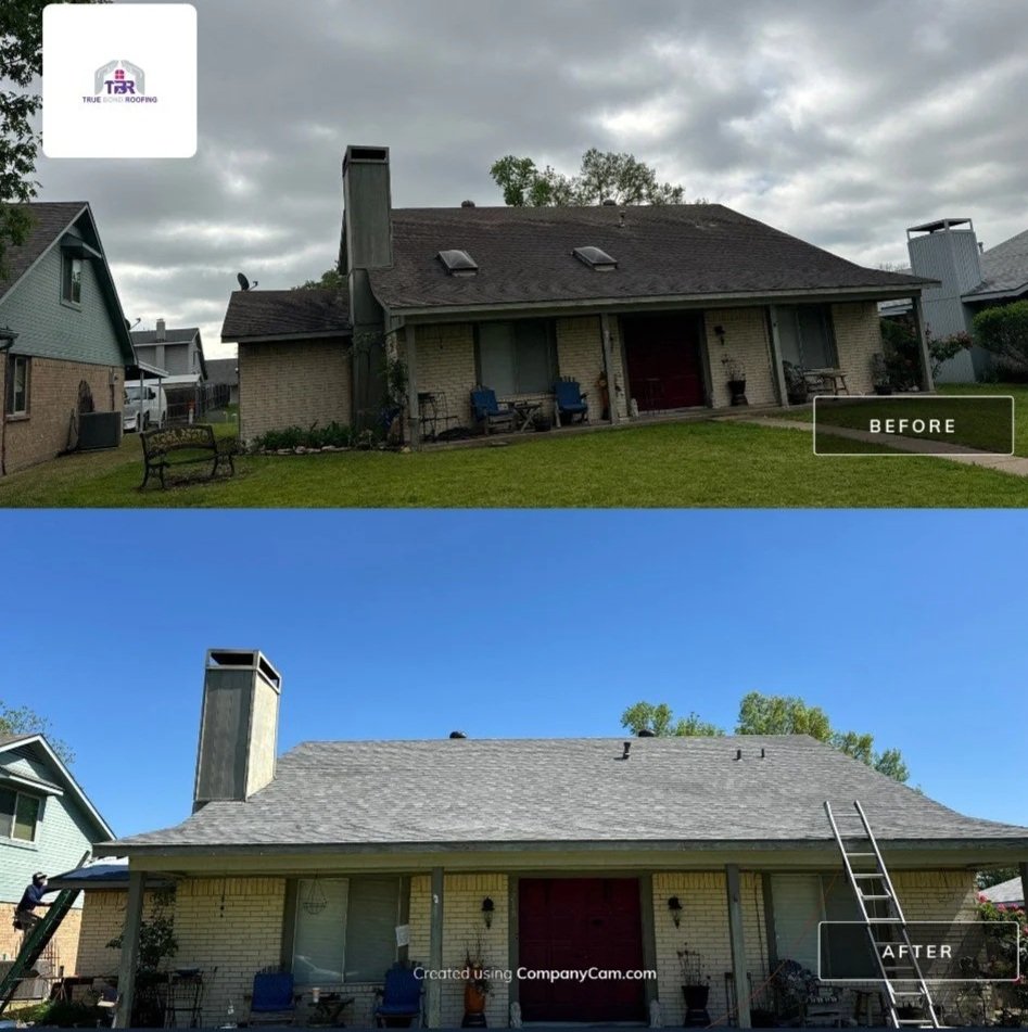 Roof replacement by True Bond Roofing