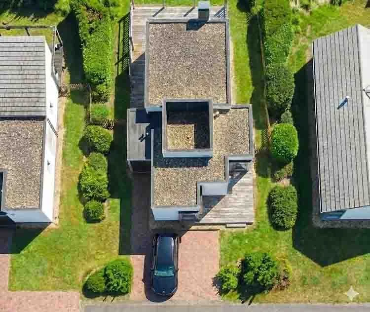 Ferienhaus speziell für Hunde von oben