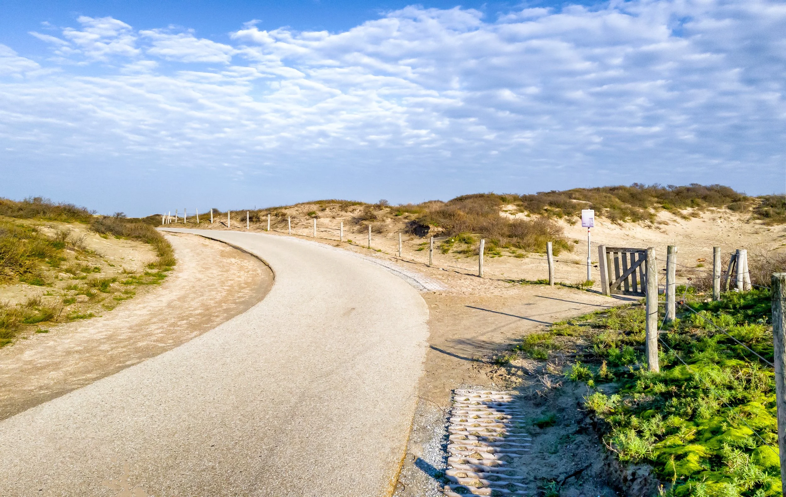 Dünen in den Niederlanden in Ouddorp