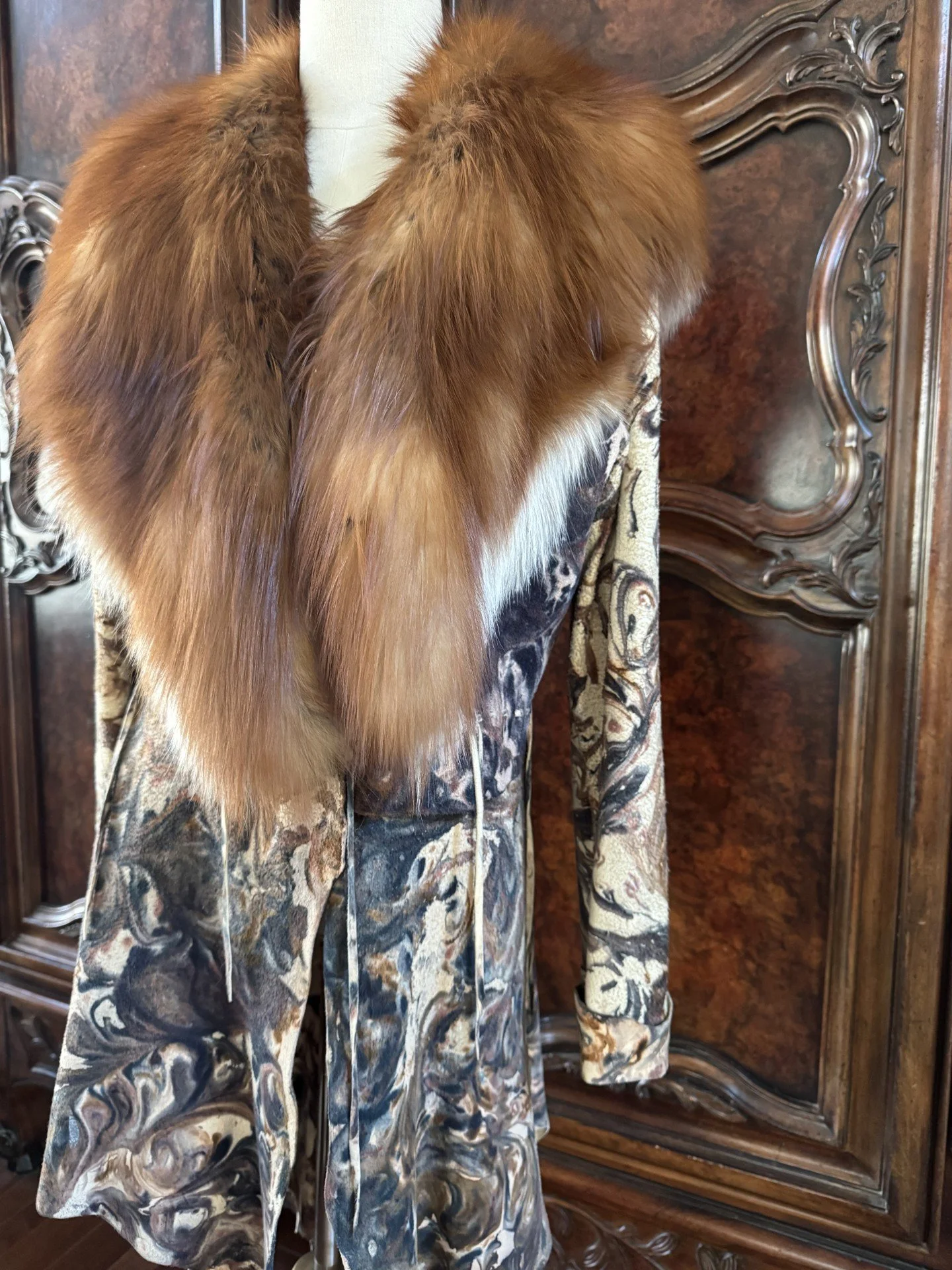 handpainted deerskin with fox 2.jpg