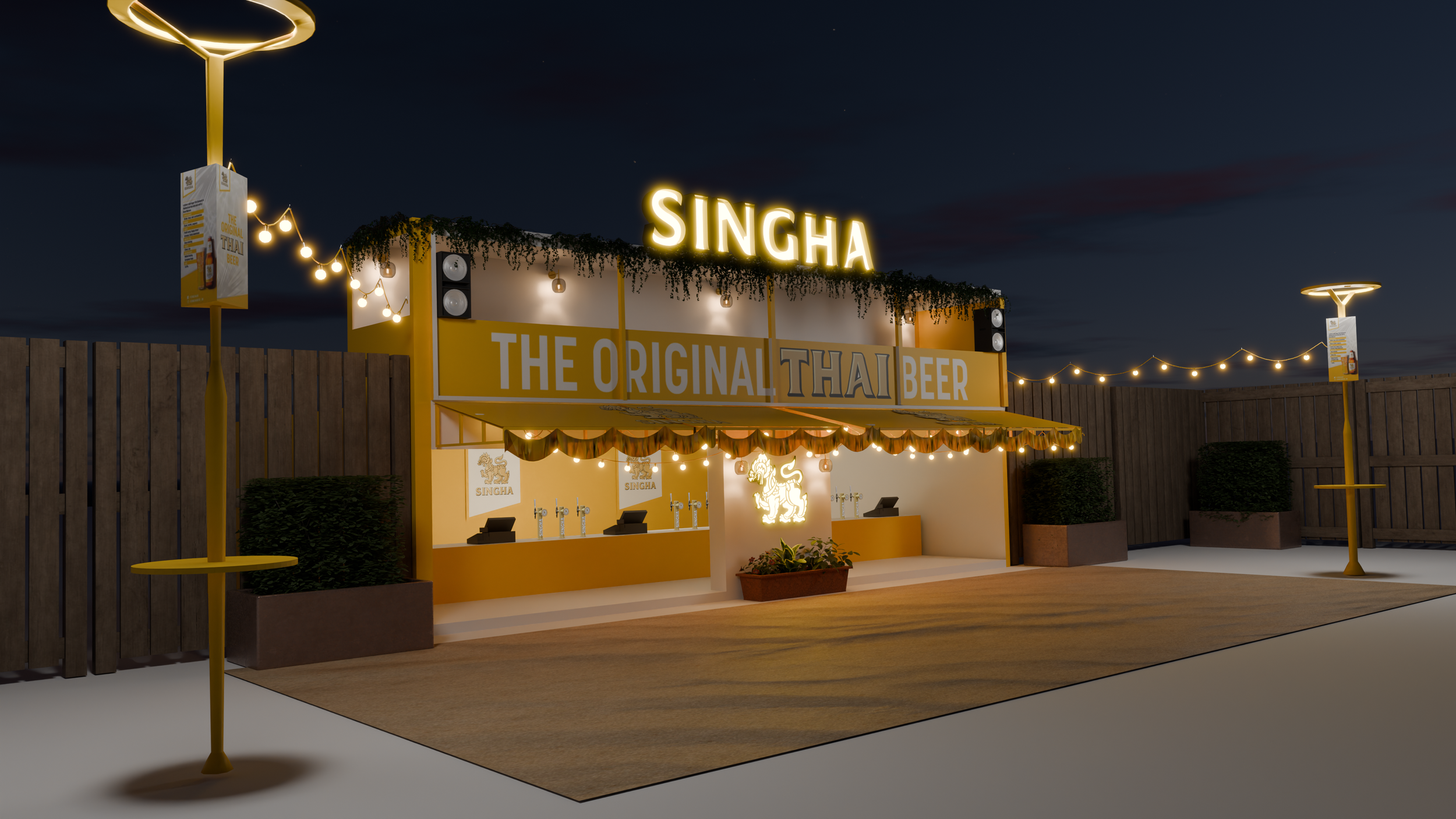 Contractor - Singha Stall Visualisation for Pitch Deck