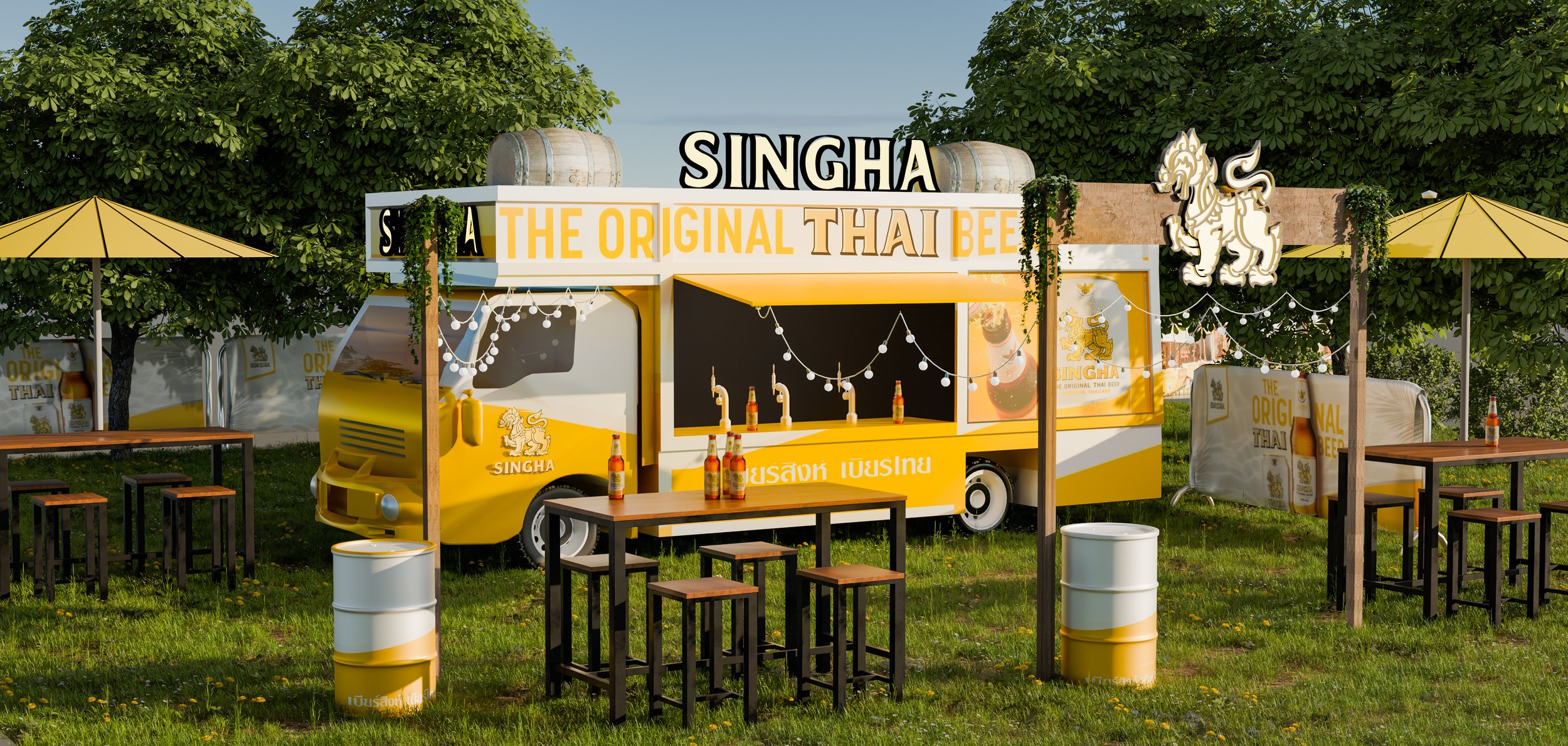 Contractor - Singha Stall Visualisation for Pitch Deck
