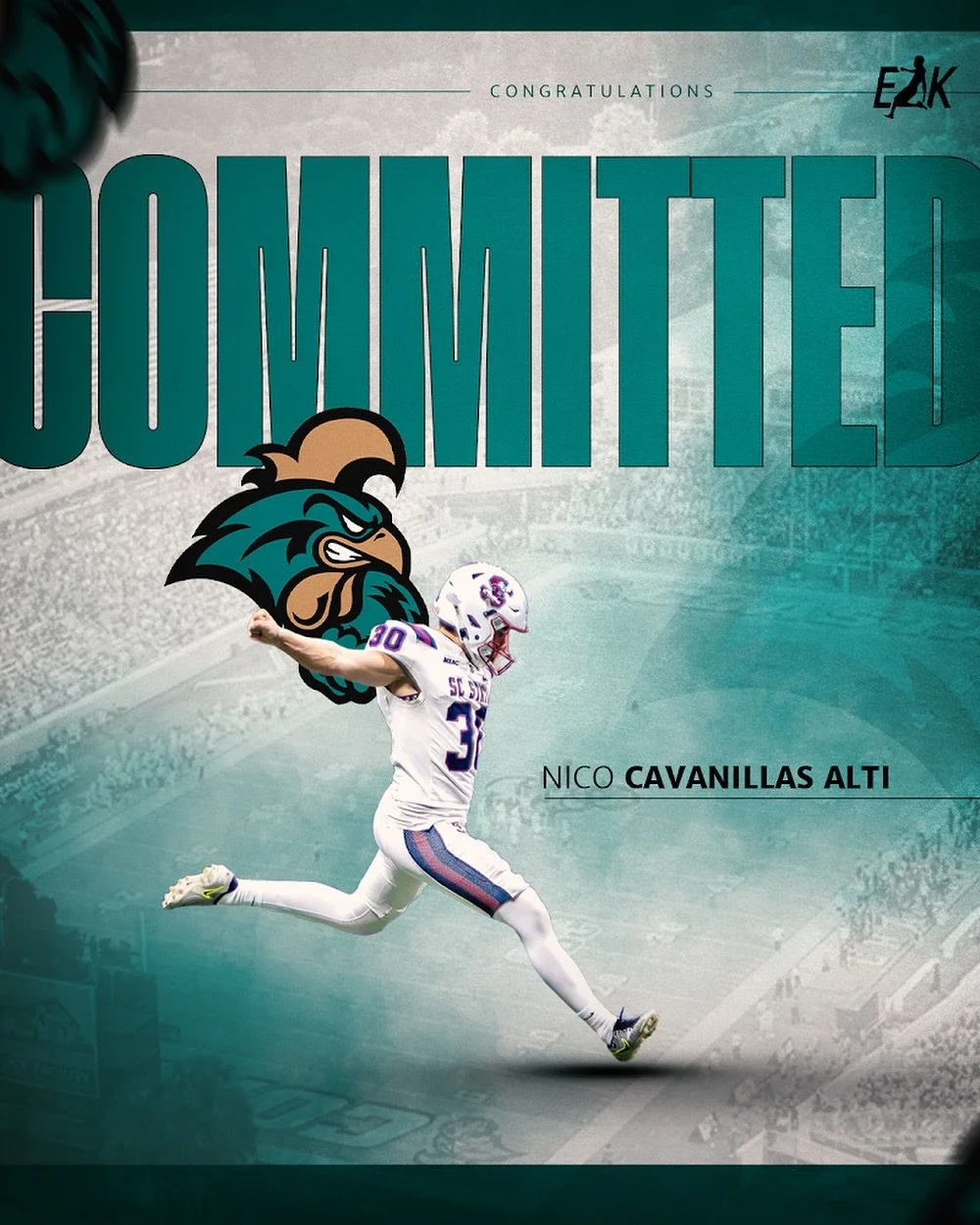 🚨Commitment Alert🚨

NAIA ➡️ FCS ➡️ FBS

Congratulations @nico.cavanillas on your commitment to Coastal‼️