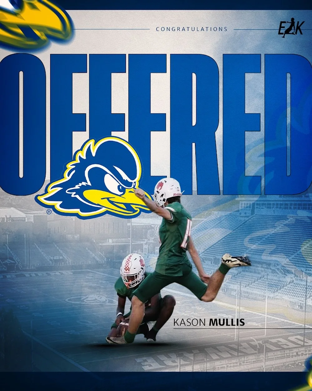🚨Offer Alert🚨

Congratulations @kasonmullis2 on your FBS Scholarship offer to Deleware‼️