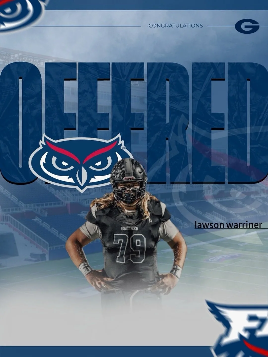 🚨Offer Alert🚨

Congratulations Lawson Warringer on your DI FBS offer to FAU‼️