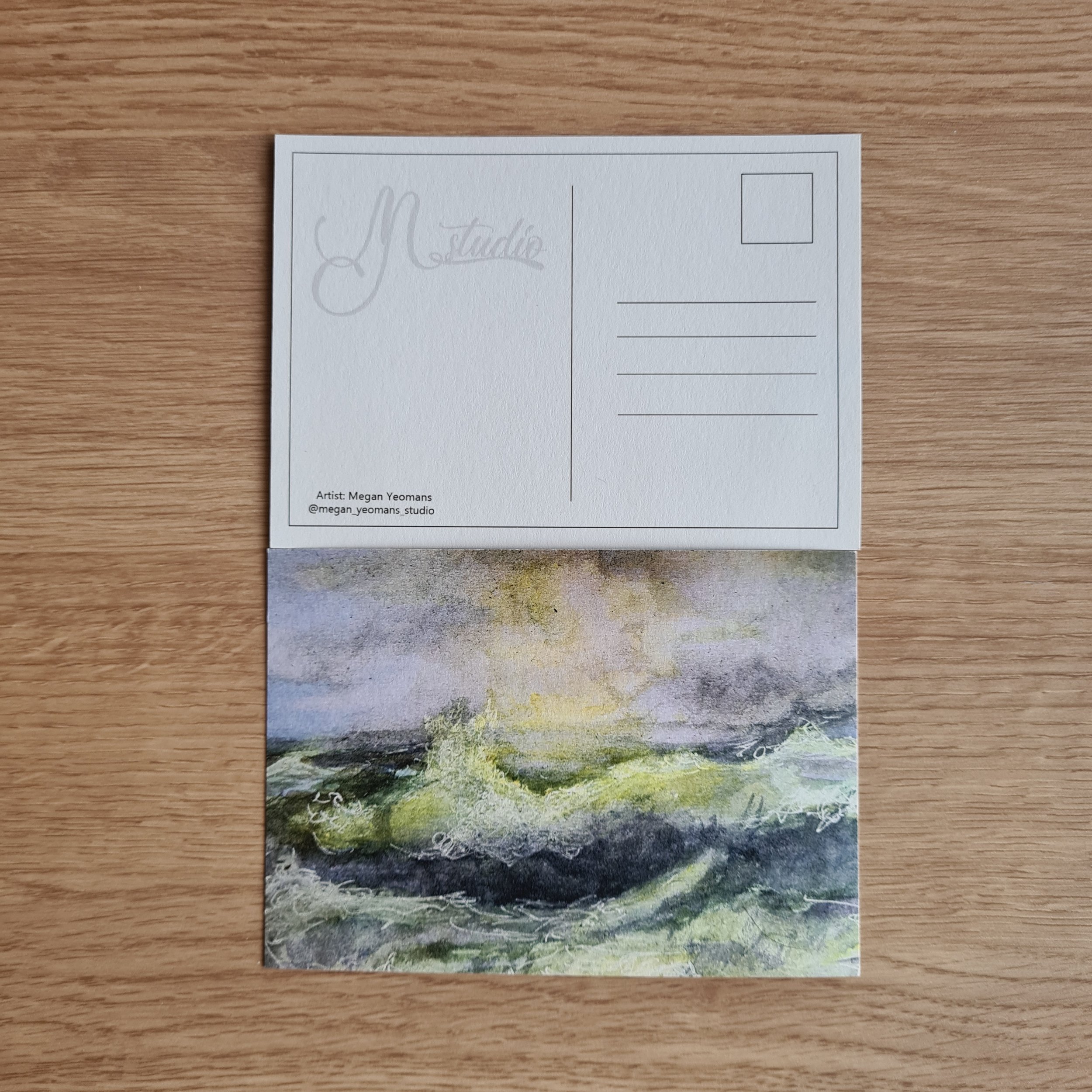 'At Sea' Postcard