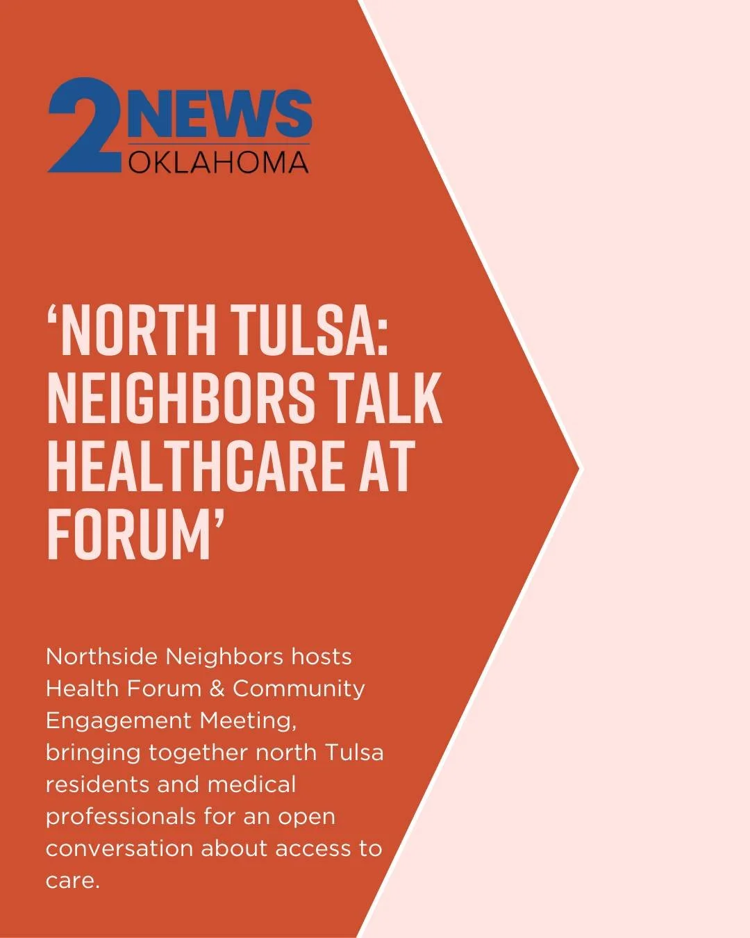 Recently, @northsideneighborstulsa hosted a Health Forum &amp; Resident Engagement Meeting for an open conversation about access to care among North Tulsa residents and local healthcare providers. 

Residents had the opportunity to learn about availa