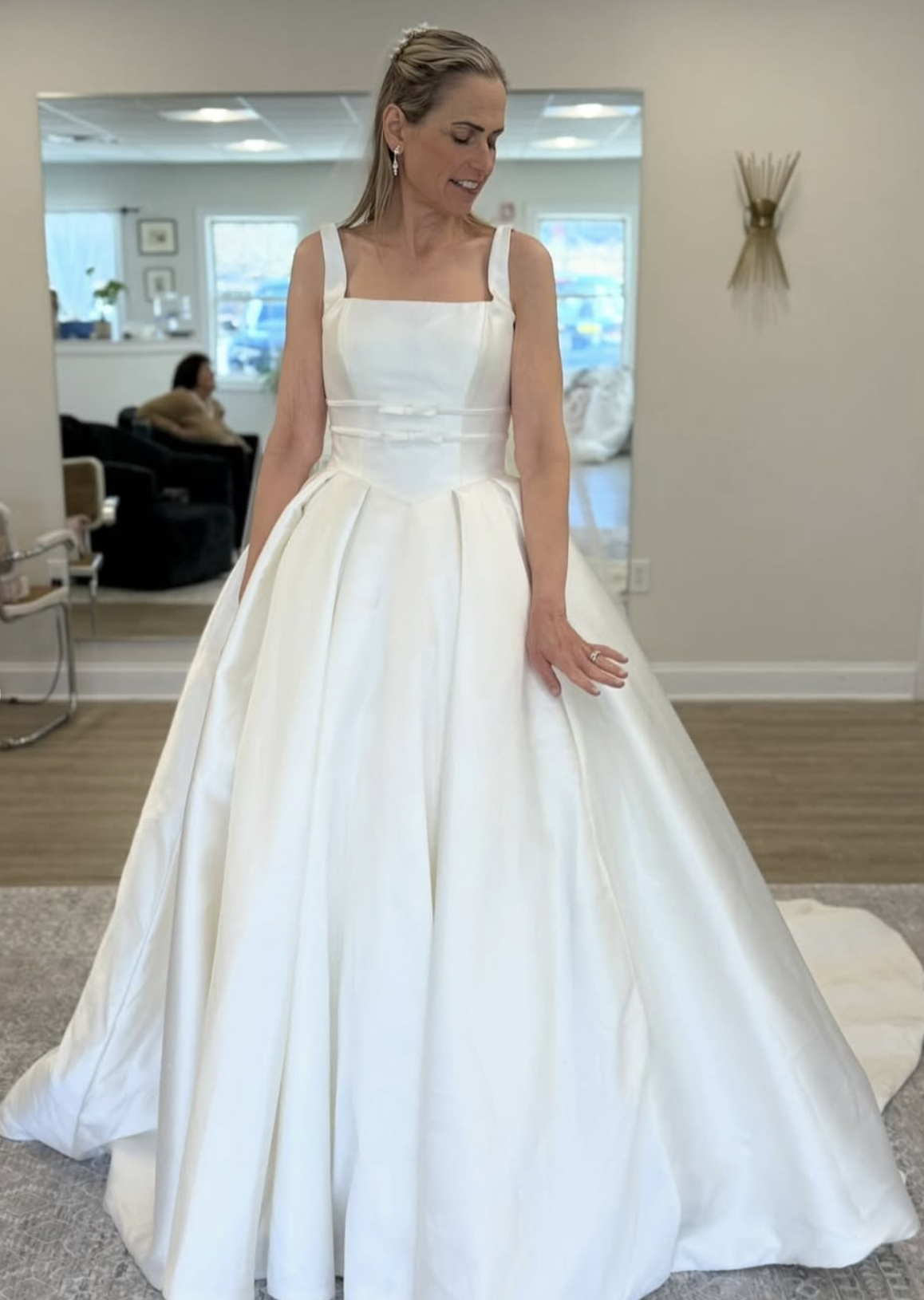 Monte Durham for Elissar Bridal dress, Paris accessories - modeled by Heidi