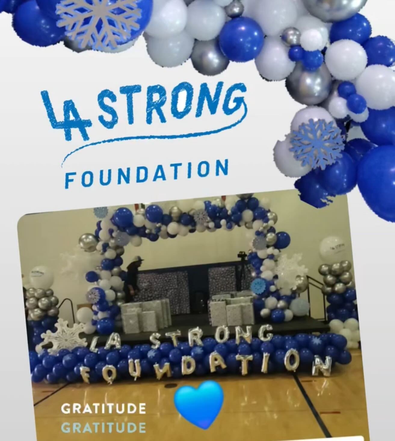 Thank you @artz.floralz.balloonz for the amazing balloons 🎈 and decorations work you did for our 2025 Holiday of Hope Toy 🧸 and Craft Celebration Event in Santa Monica. 

The room was beautiful, a winter ❄️ wonderland. 

We appreciate the opportuni