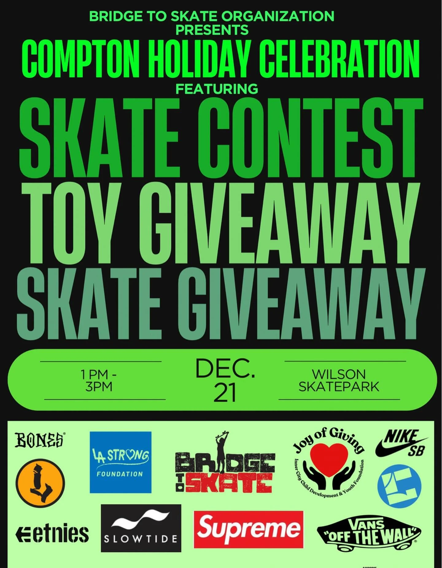 @lastrongfoundation is proud to support @bridgetoskate with toys and essential products for their holiday event. 

Thank you @blondecrisis911 for the opportunity to work with you and your amazing team. 

@lastrongfoundation is Proudly working togethe