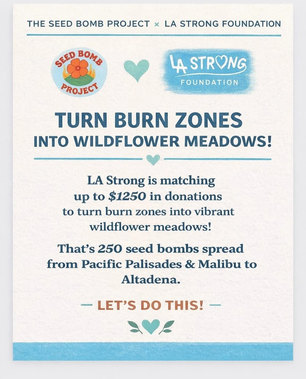 @lastrongfoundation proudly supports the @theseedbombproject 

Rummy Goodyear was 14 years old when he lost his home in the LA Wildfires on January 7th, 2025. 

Seeking a way to channel his grief into something positive for his community and for the 