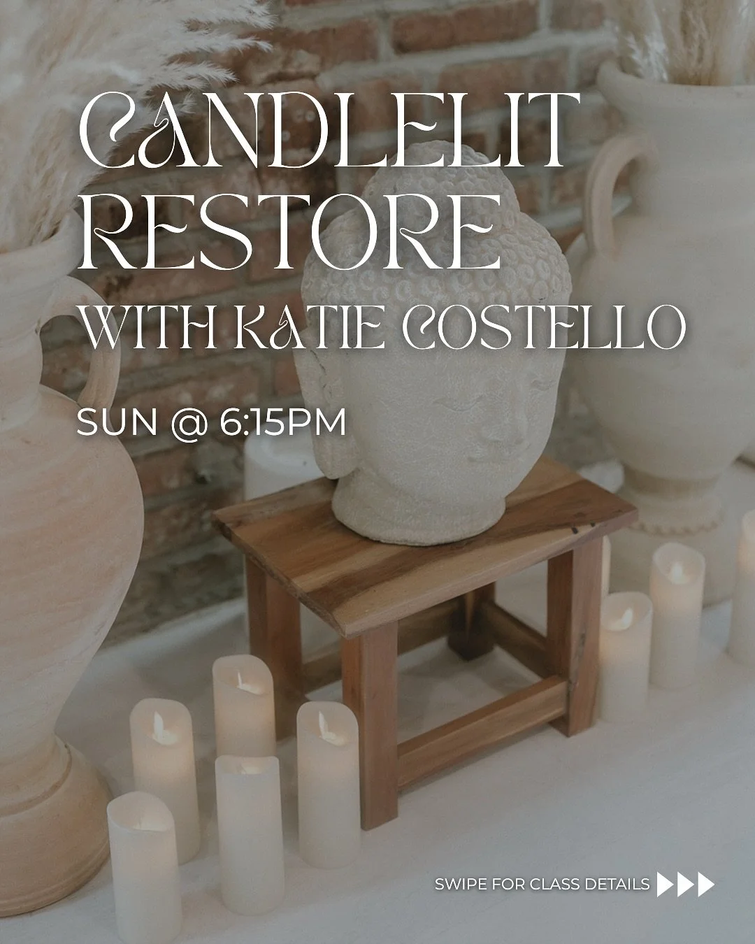 🕯️Melt into stillness 🕯️ NEW to the Salty schedule, join @kcostello29 for Candlelit Restore&mdash;a soothing, heart-softening practice where the glow is warm and the pace is slow ✨ Think deep rest, nervous system reset, and the kind of stillness yo