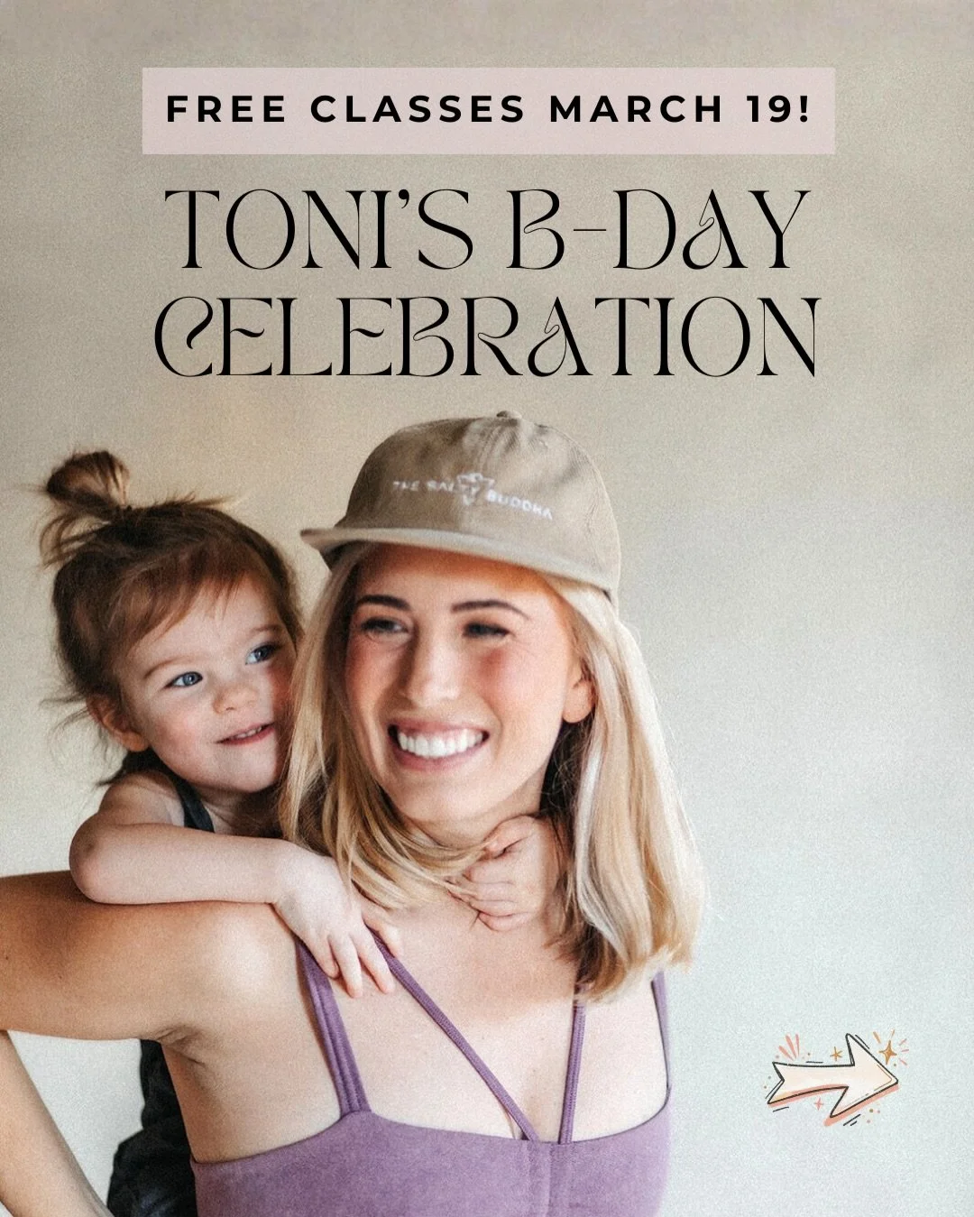 Our Pisces Queen @toniviz1 is making another trip around the sun ♓✨

So we&rsquo;re celebrating her birthday with FREE classes on 3/19 🧘&zwj;♀️

Want in? Here&rsquo;s how:

 1️⃣ Register for a FREE class now! HURRY so you&rsquo;re not on the waitlis