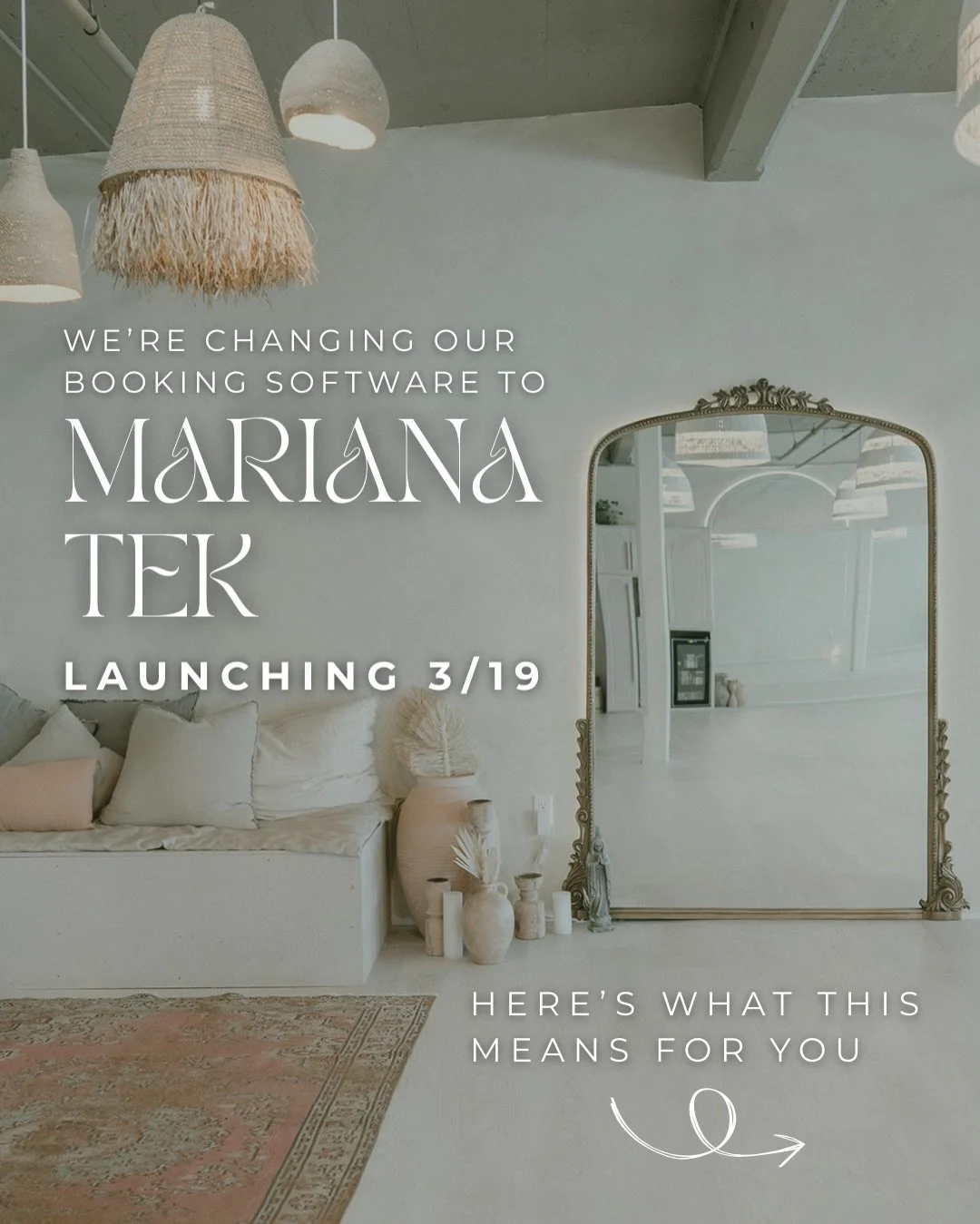 We&rsquo;re changing booking softwares from Mindbody to Mariana Tek to enhance your overall booking experience!

Swipe through and check out the timeline and what this means for you 💛