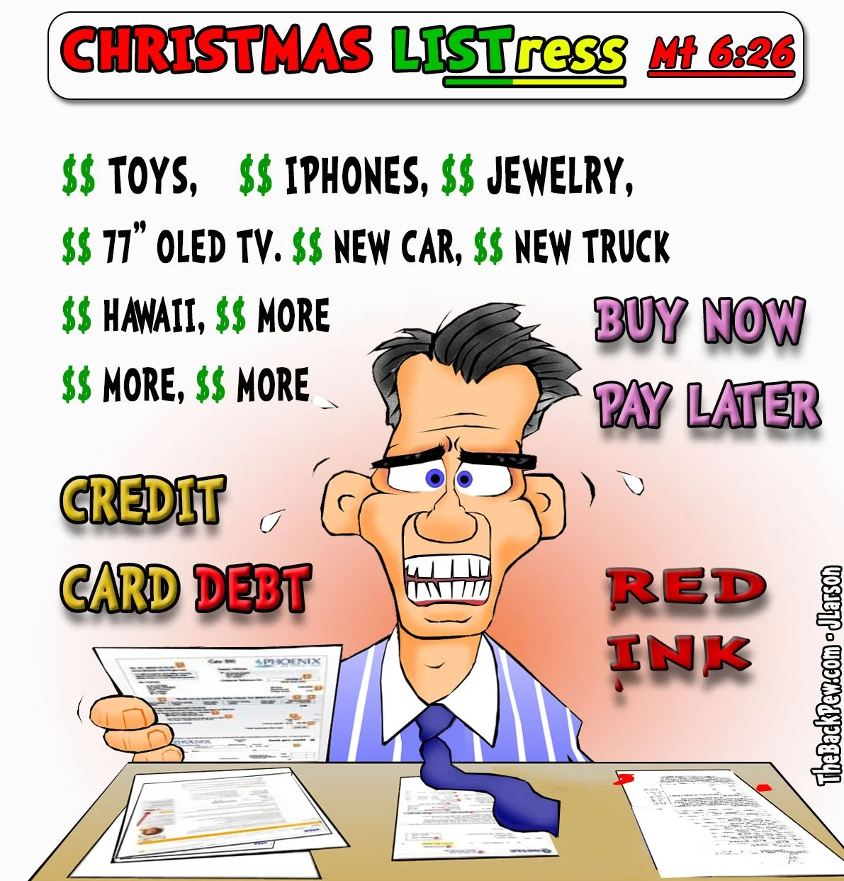 Christmas Cartoons - List Stress