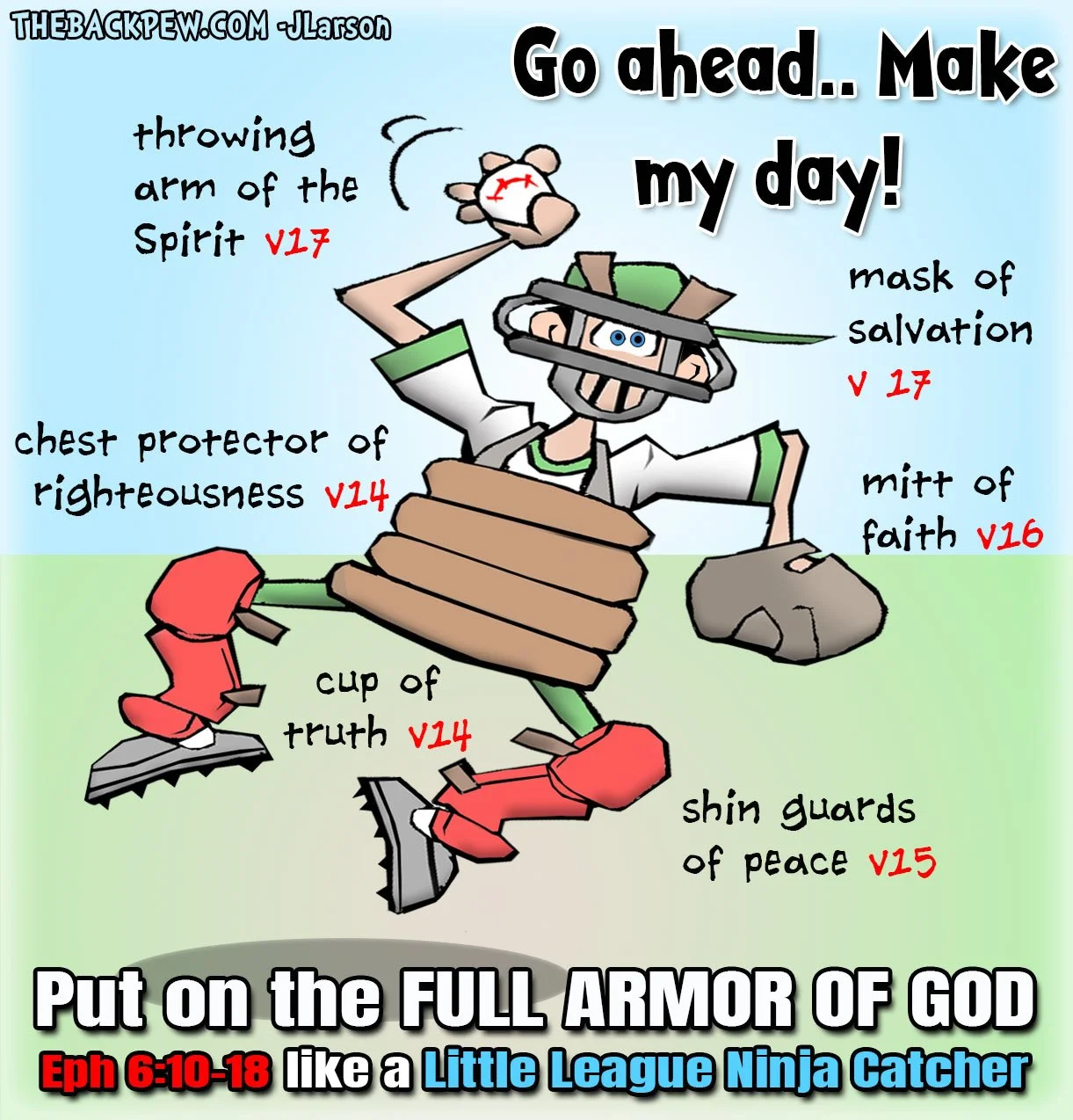 Put on the Catcher Gear of God?