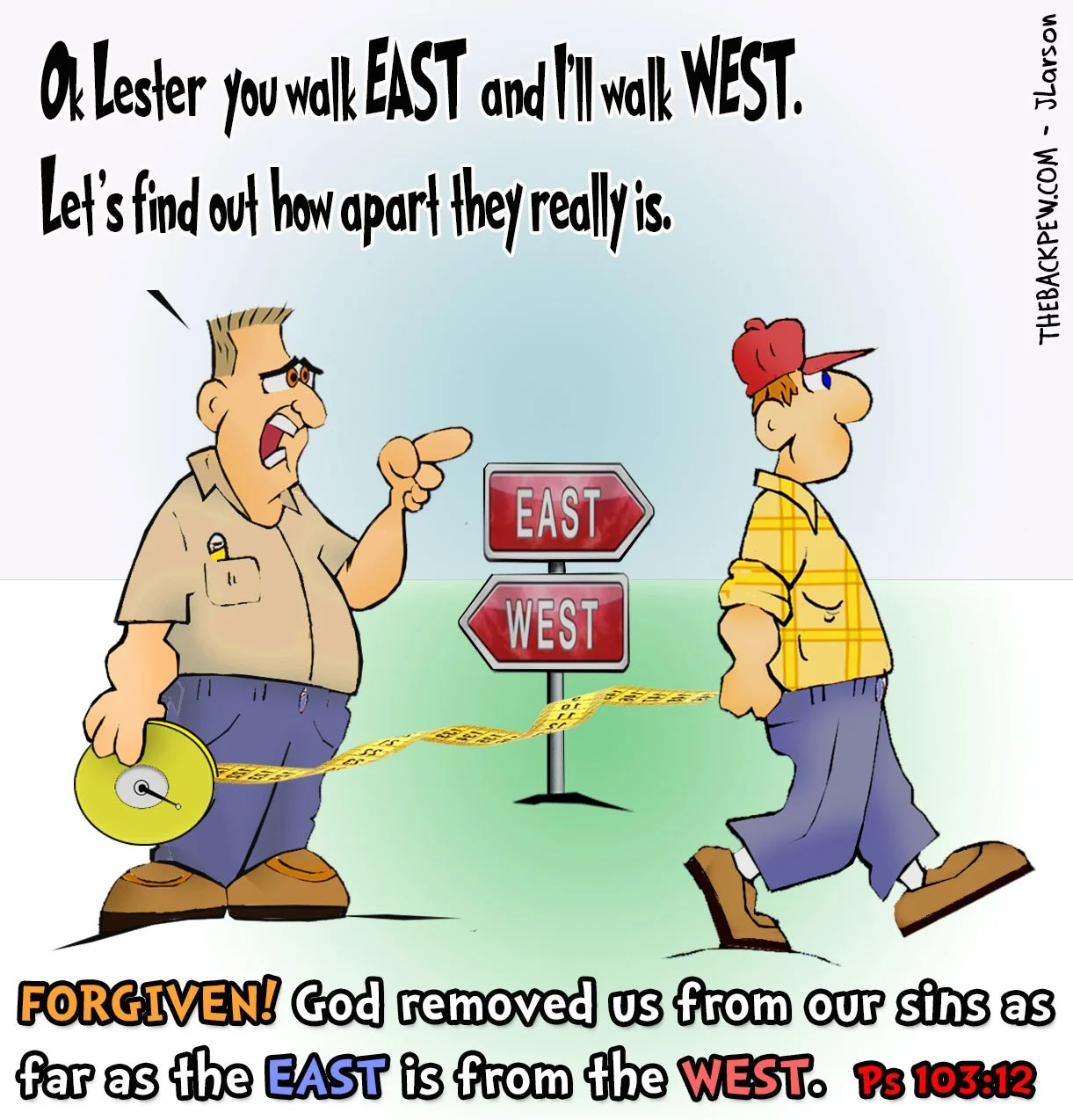 Christian Cartoons - east from west