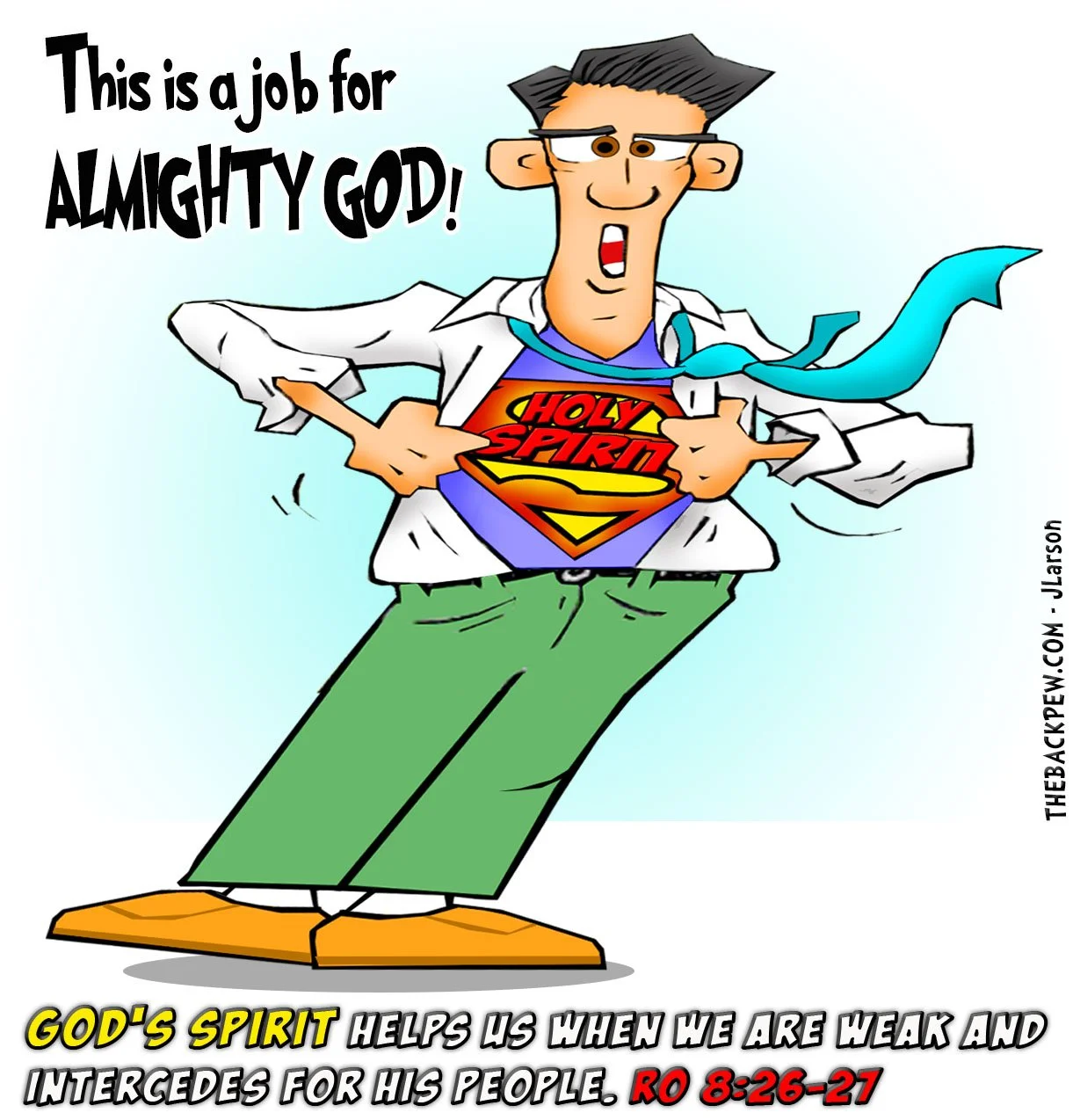 Christian Cartoons of Supernatural Man