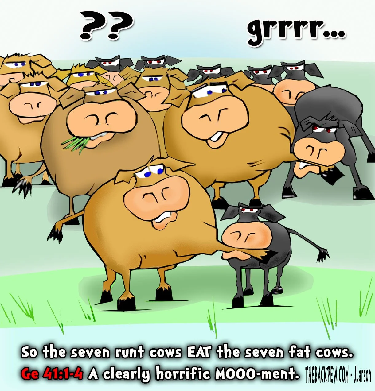Bible Cartoons - 7 cows dream