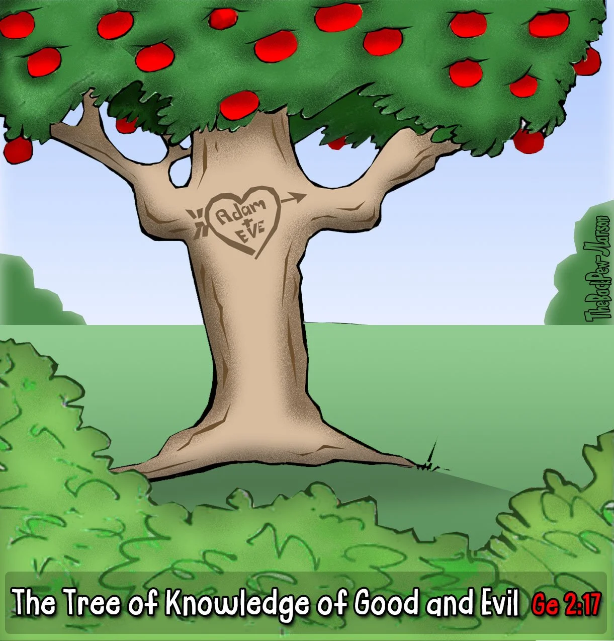 Genesis Cartoons - Tree of Knowledge of Good and Evil