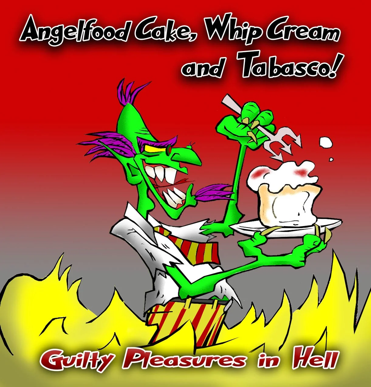 Angel Food Cake in Hell  Hell, Demon, Angel Food Cake, funny 