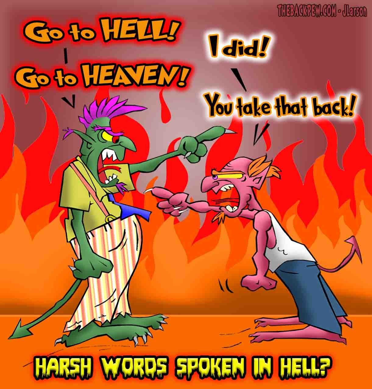 Harsh Language in Hell  Hell, Anger, Cursing, funny 