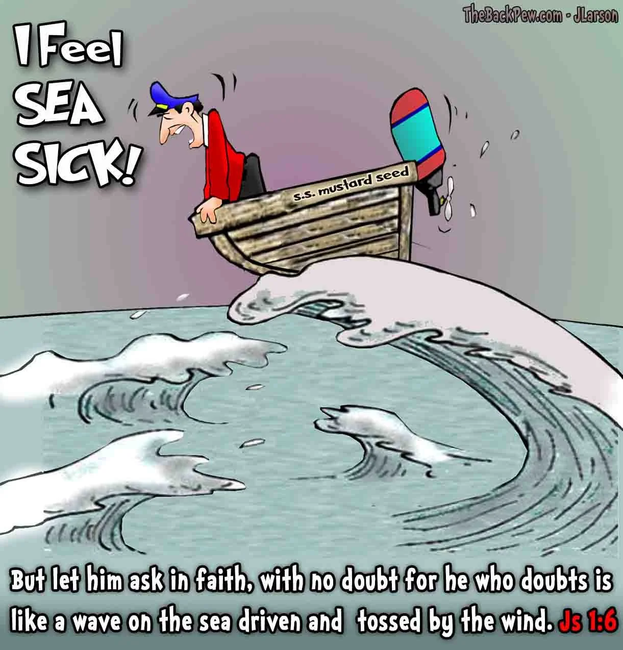 Tossed by the Waves of Doubt – Faith, James 1:6 