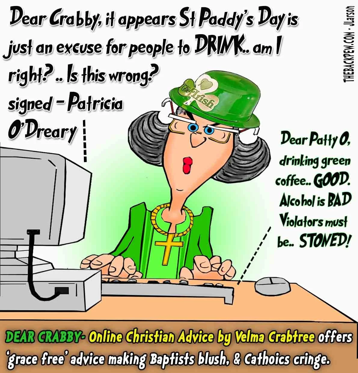 Dear Crabby speaks to St. Patrick's Day