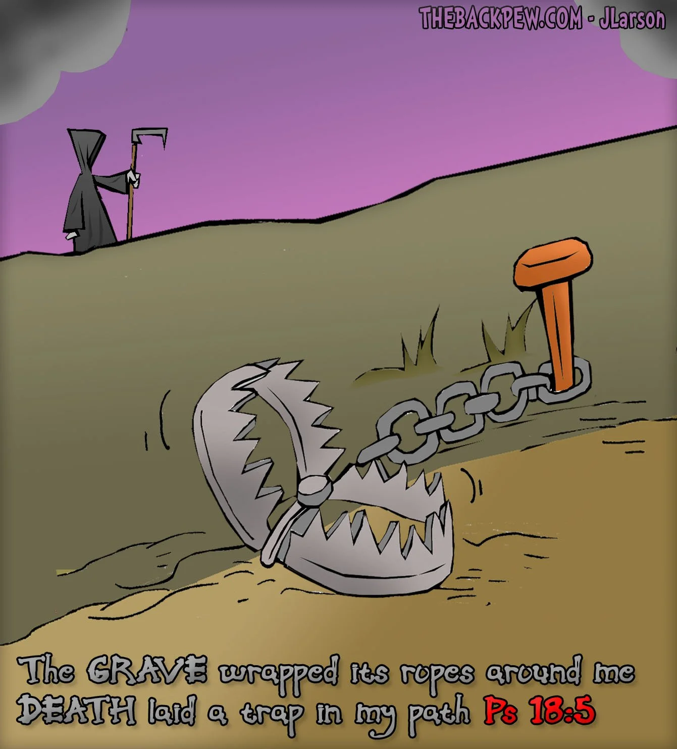 Christian Cartoon - Death Trap
