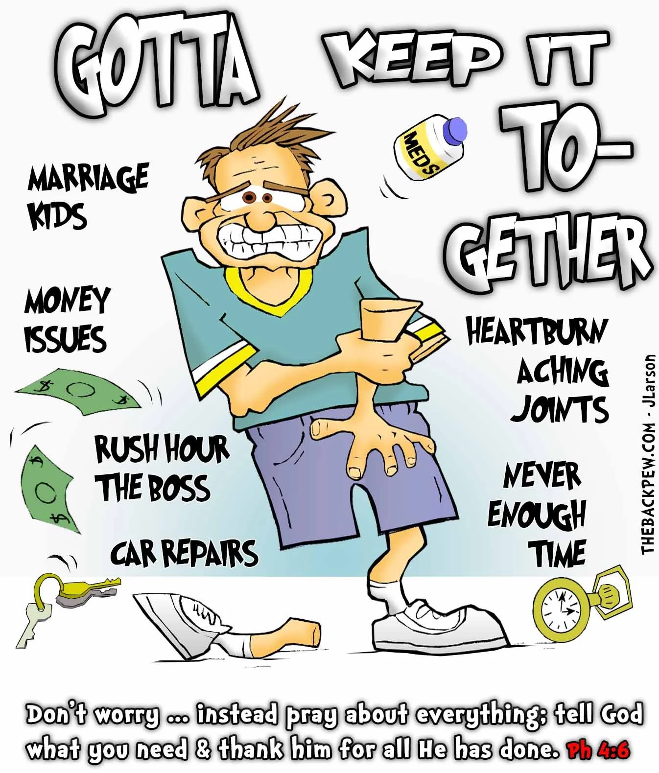 Christian Cartoons - Falling Apart