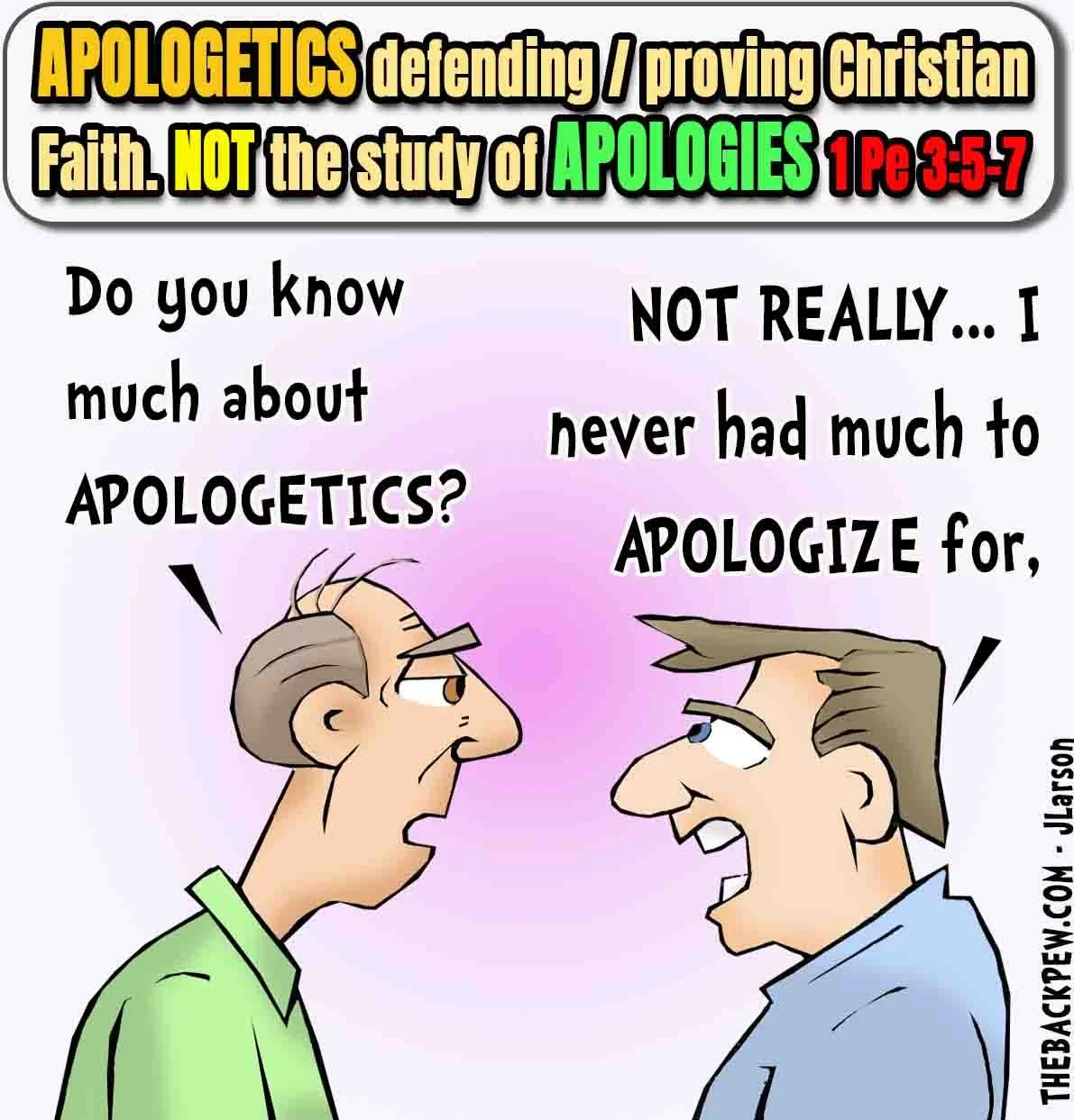 Apologetics vs Apologetic (know the difference)