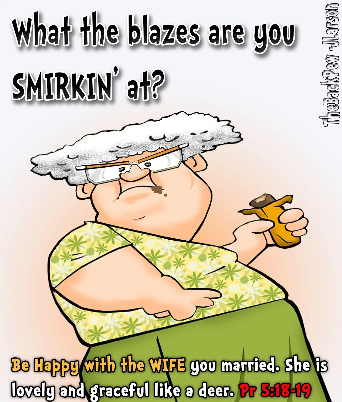 Proverb Cartoon - Wife Graceful