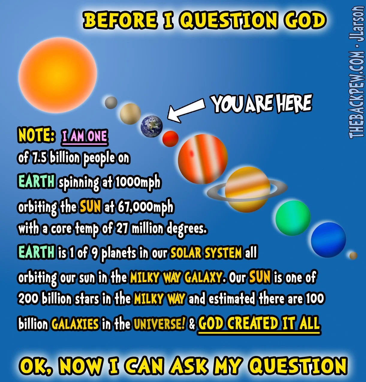 Christian Cartoons - God is Sovereign