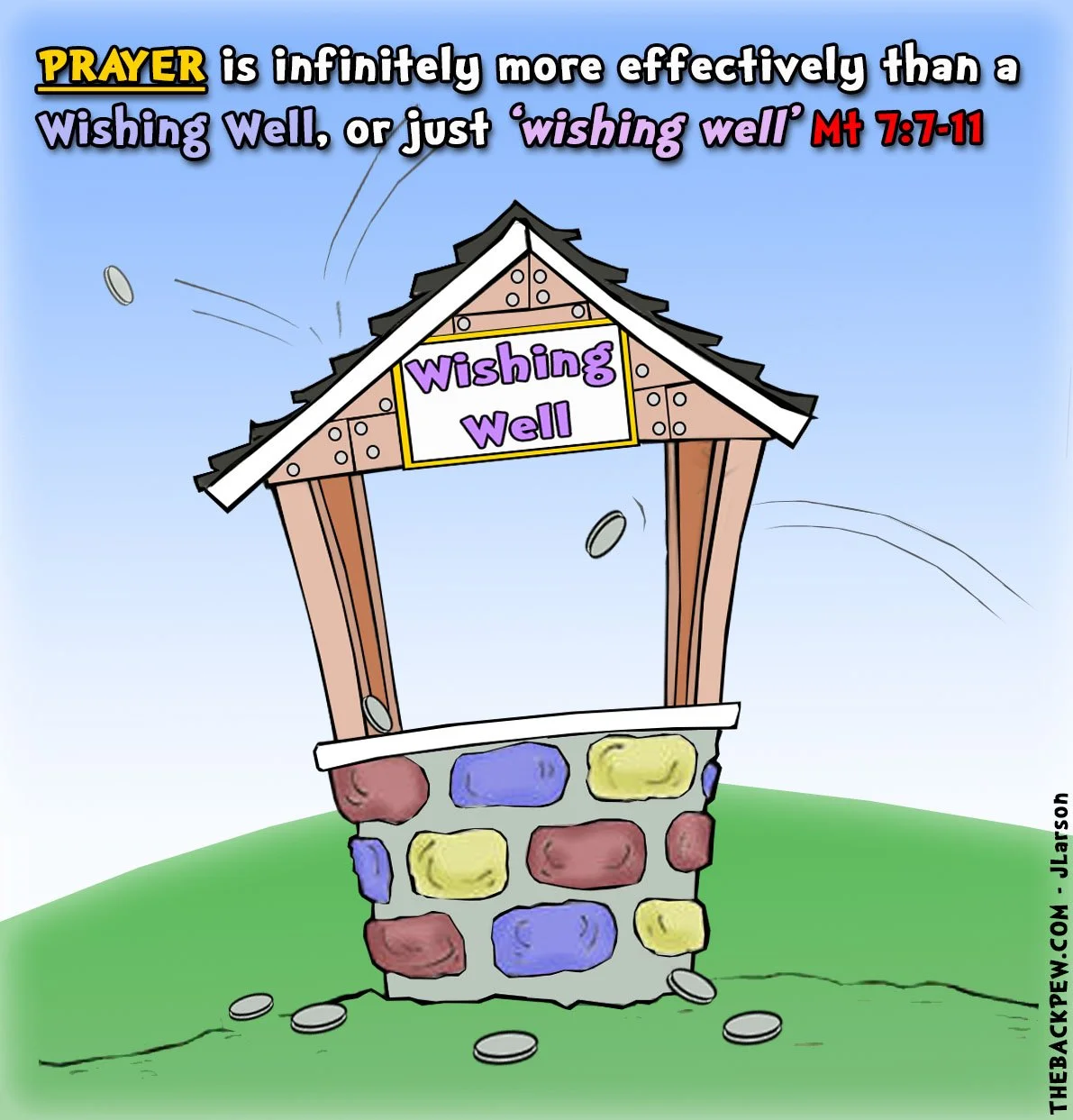 Prayer v Wishing Well  Prayer, Wishing Well, Christian, funny 