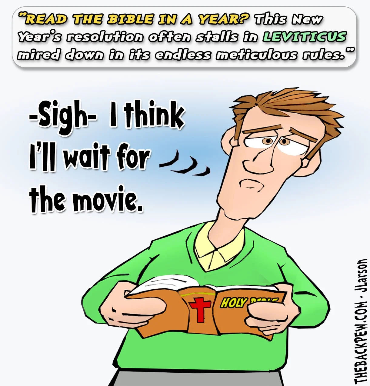 Christian Cartoons - Bible Reading or Movie