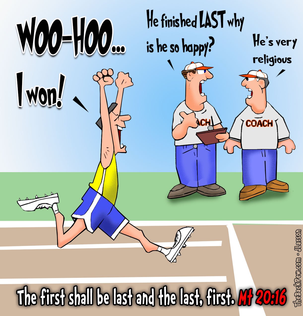 School Cartoons - First Shall be Last Fitness Mantra