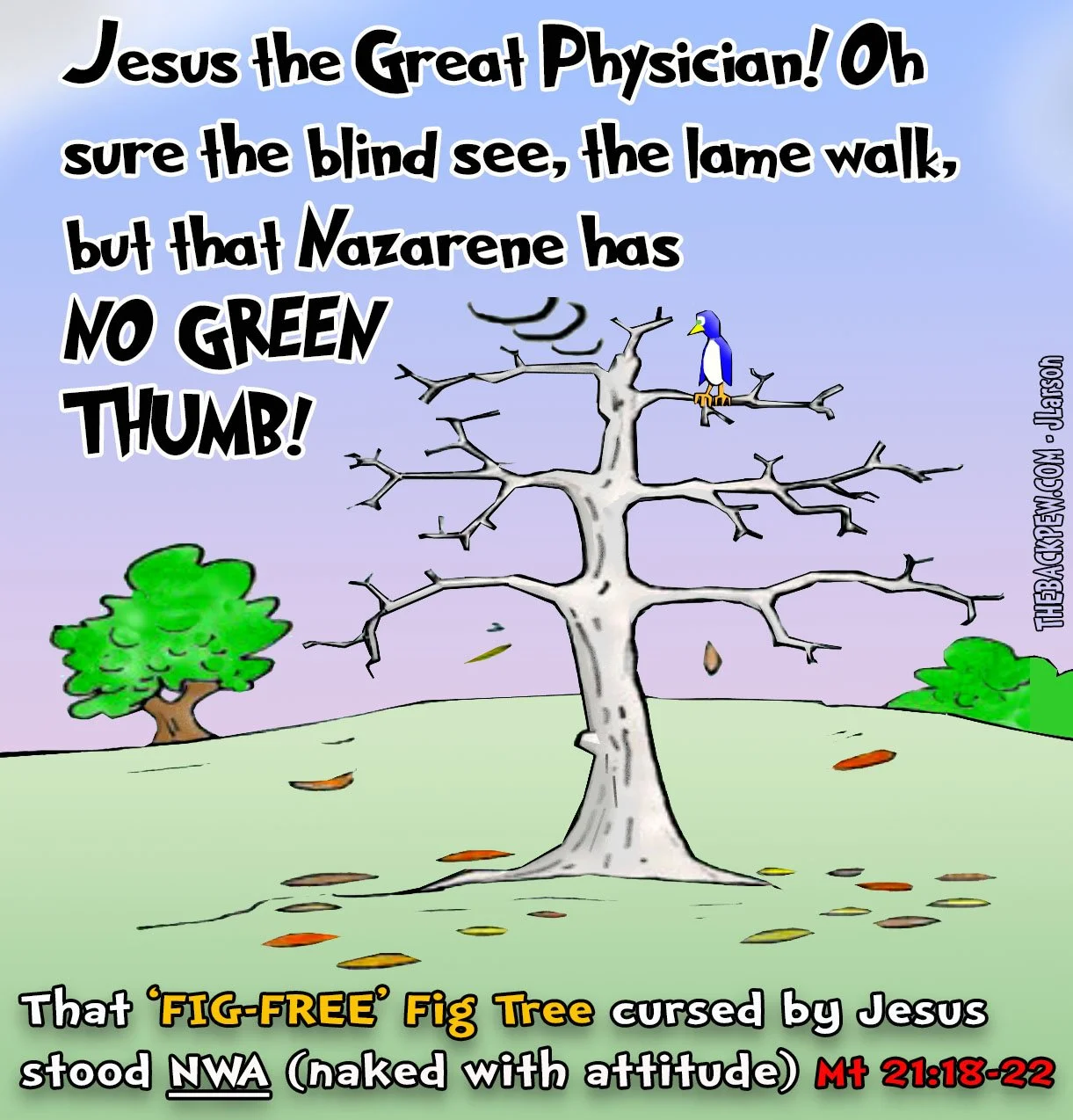 Gospel Cartoon when Jesus cursed the fig tree