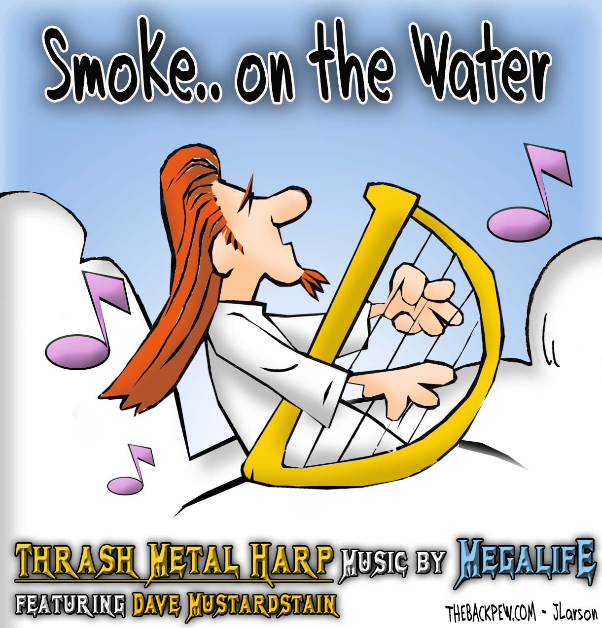 School Cartoons -Music class learning Heavy Metal Harp