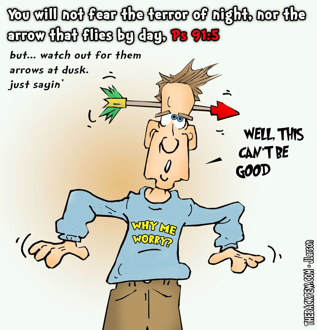 Christian Cartoons -Psalms 91:5