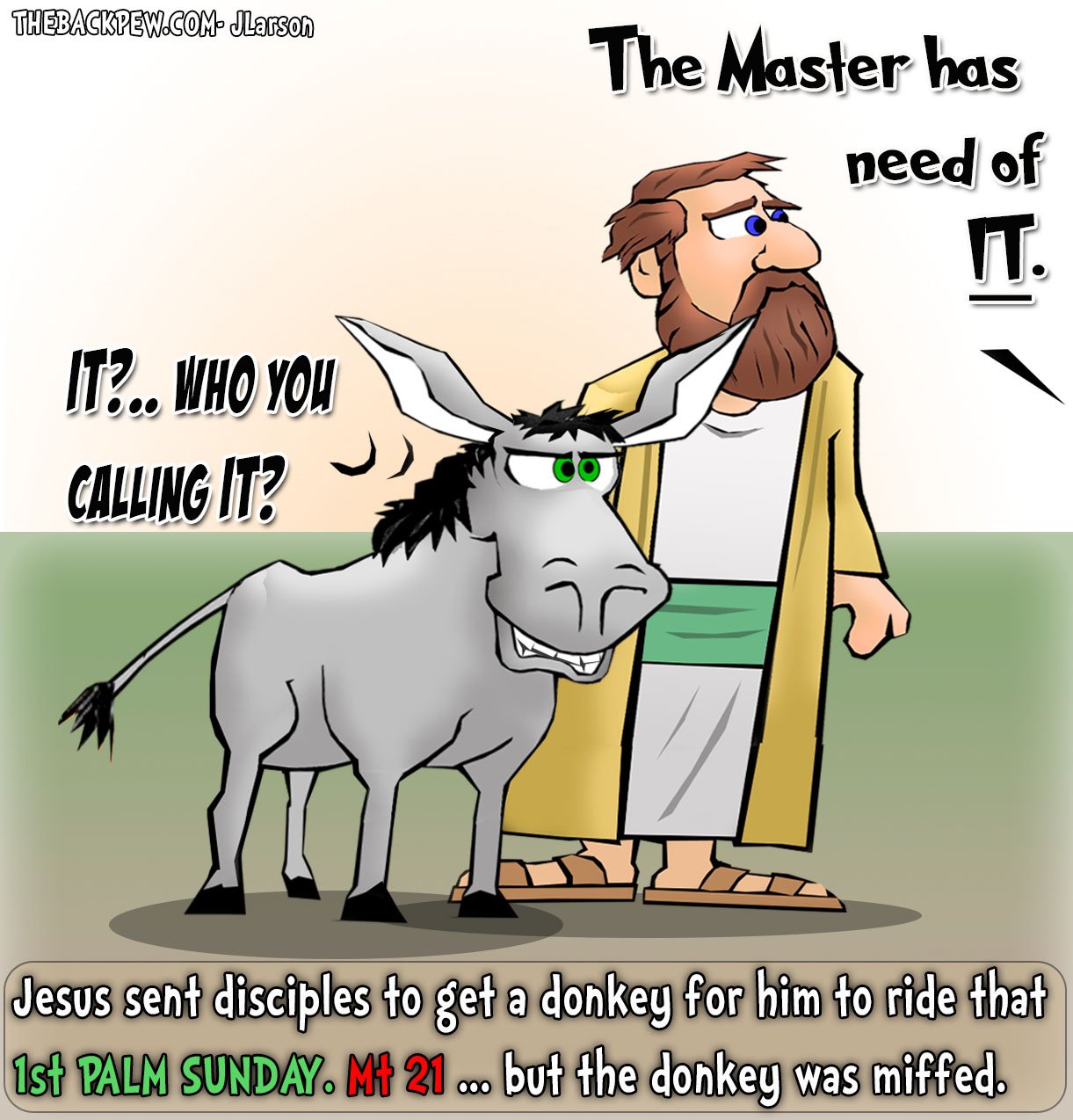 The Holy Week - Palm Sunday cartoons — The Back Pew