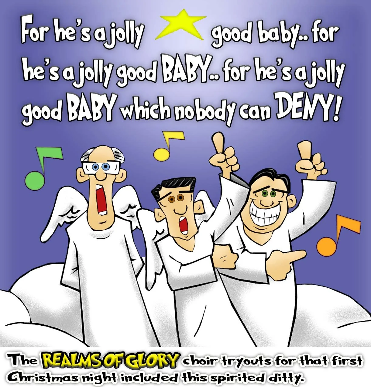 Christmas Cartoon - Realms of Glory Angel Choir