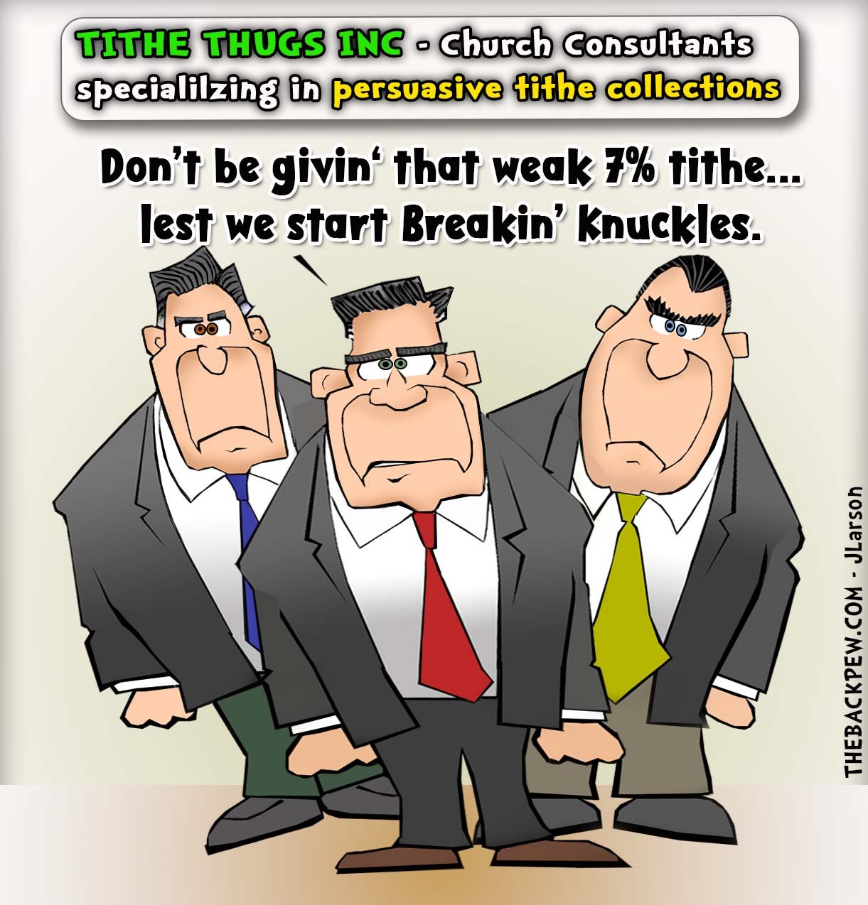 Tithe Thugs  Church Giving, Tithe, Ushers, funny 