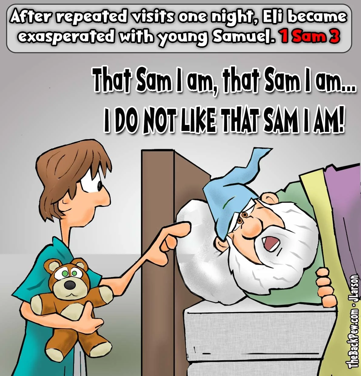Bible Cartoons -  Eli and Samuel