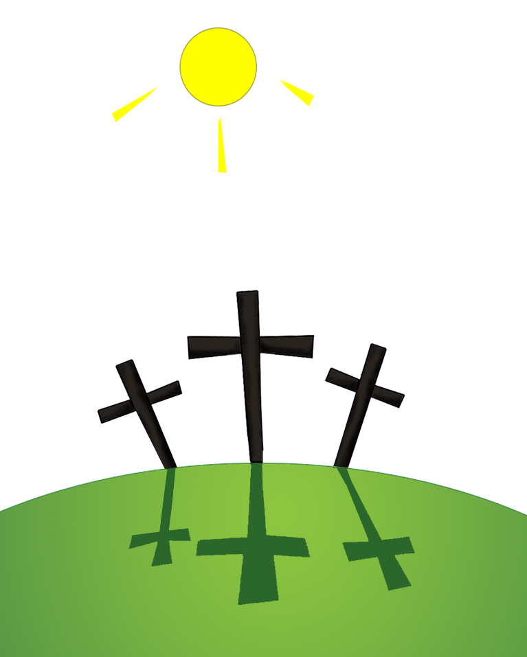 Christian Cartoon featuring the Cross