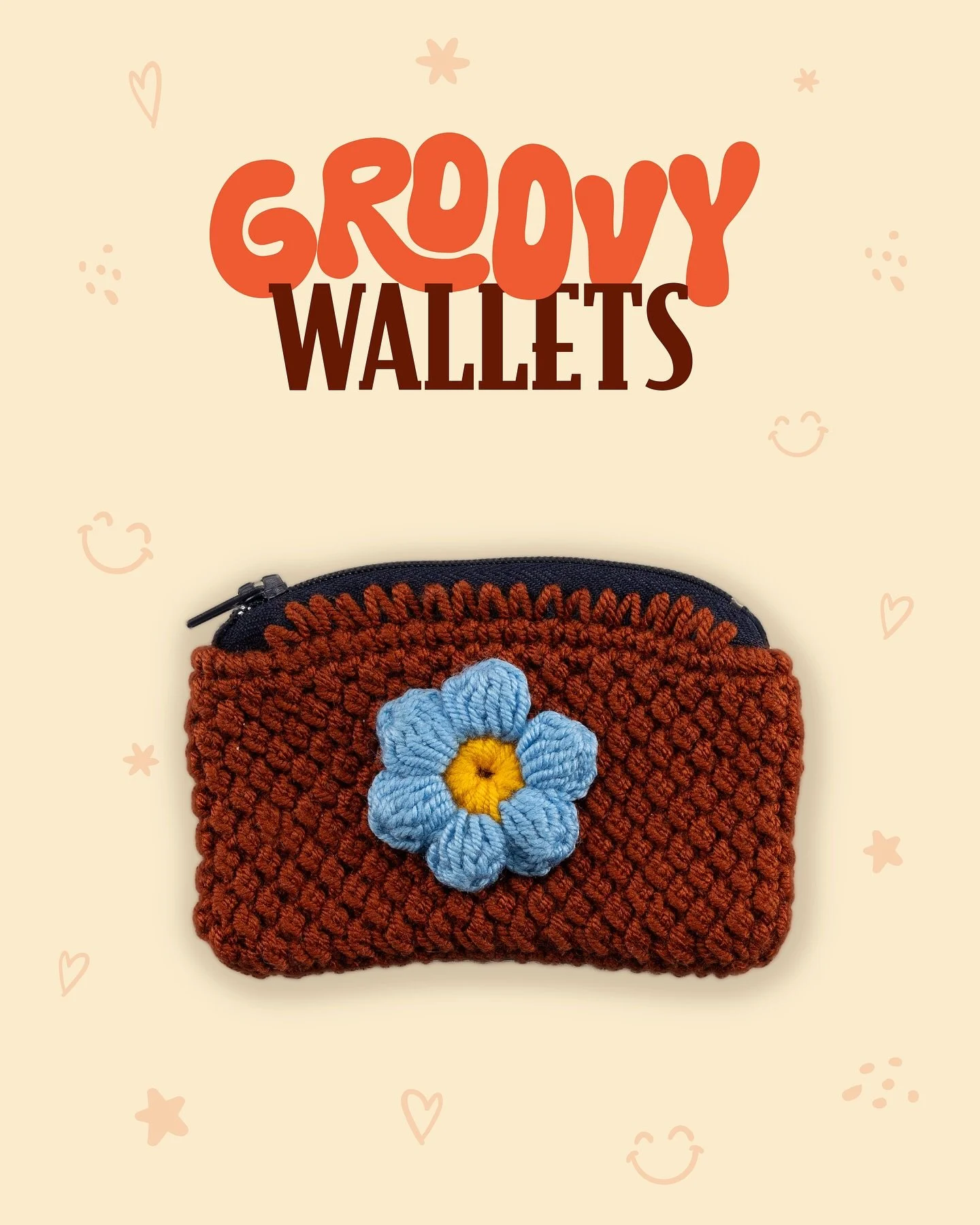 Still groovin&rsquo; strong! 🌸✨
Our Groovy Wallets are still available &mdash; perfect for your cards, cash, crystals, or secret candy stash. 😎
You can grab yours online or come say hi at our next market: July 27th at the Arts at the Armory in Some
