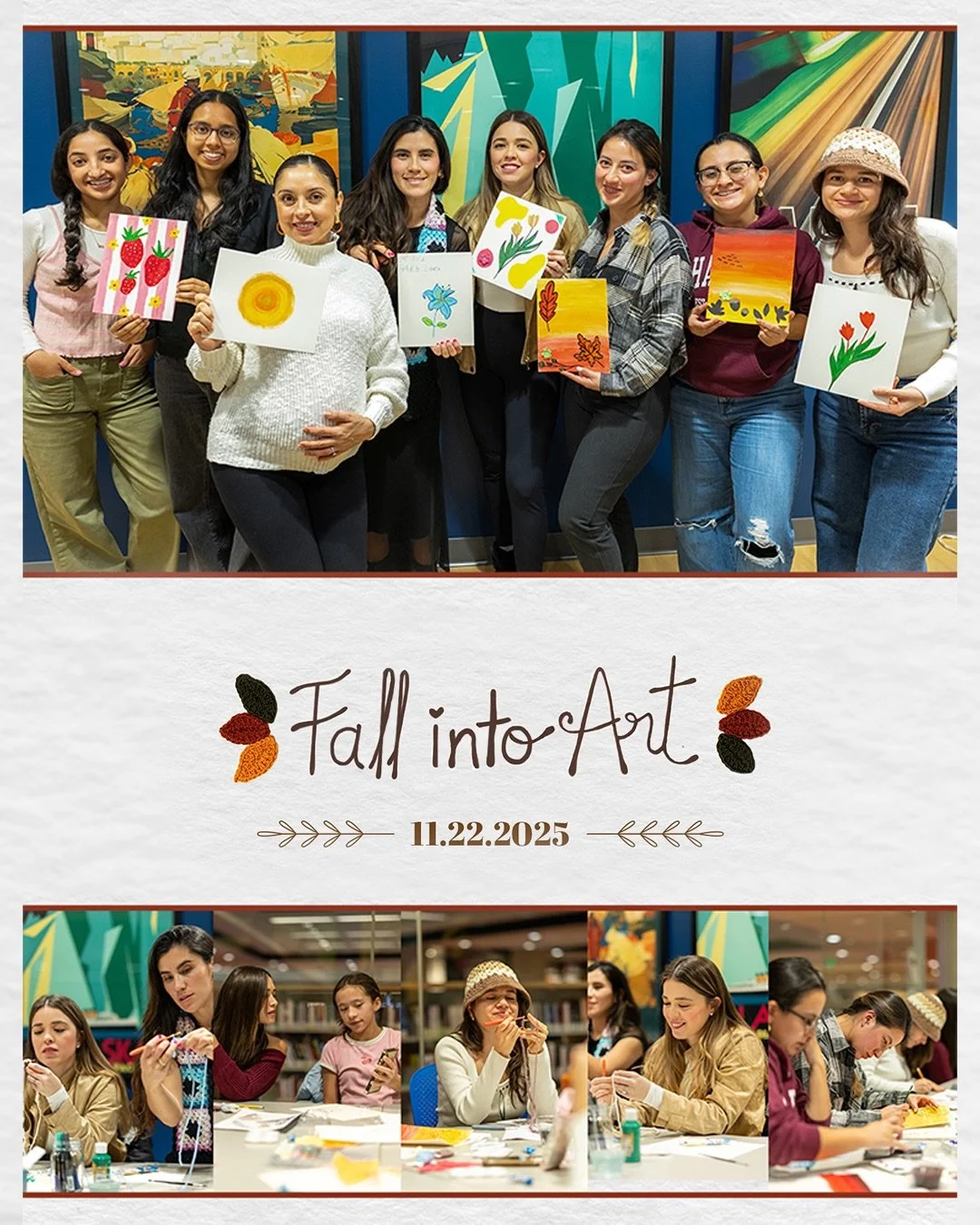🍁✨ 11.22.2025 ✨🍁

Last November, I hosted Fall Into Art in Boston &mdash; a creative gathering filled with color, conversation, and connection.

This workshop was about slowing down, getting our hands messy, and remembering that creativity lives in