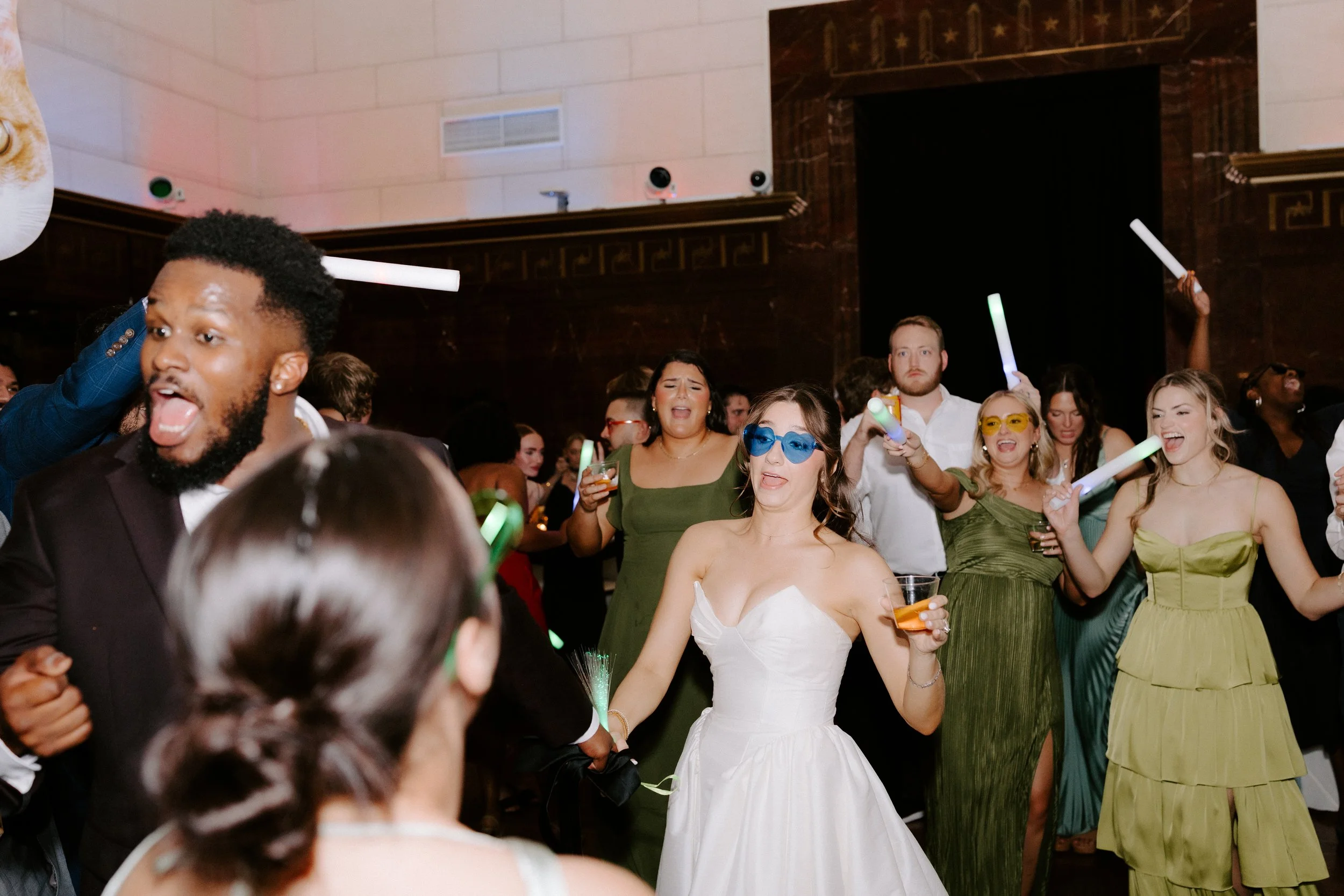 wedding at Texas science and history museum