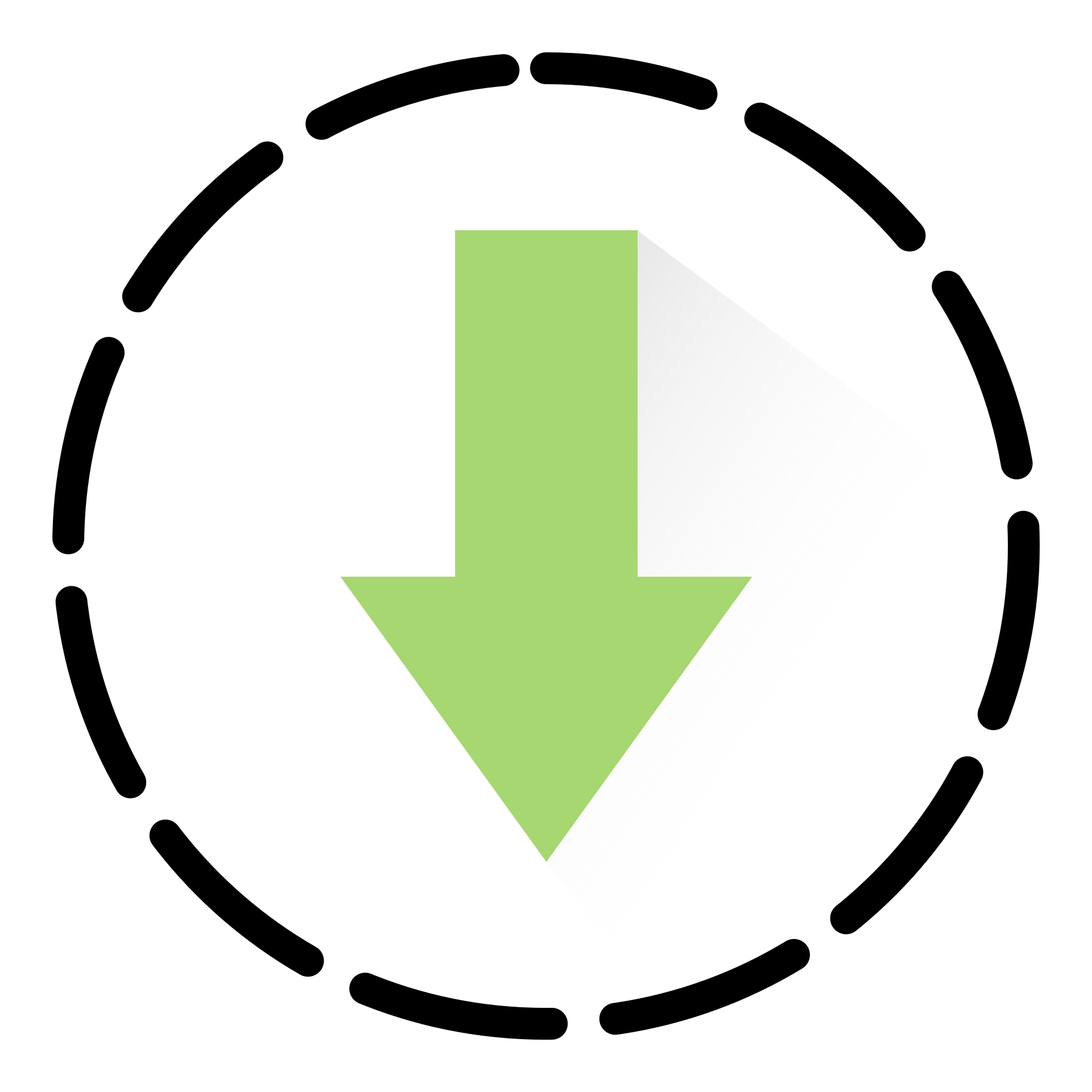 Download icon with a downward green arrow.